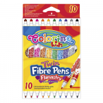 Viltpliiatsid COLORINO Kids kahe otsaga 10 v&auml;rvi
