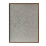 Seinapilt WALLY 60x80cm, abstraktne valge