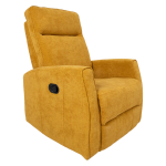 Tugitool EDDY kiikuv ja p&ouml;&ouml;rlev manuaalne recliner 76x96xH103cm, kollane