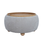 Tumba/laud HIRO D67xH38cm, beež, panipaigaga