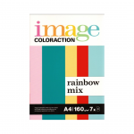 V&auml;rviline paber A4 160g IMAGE Coloraction kirkad toonid 7 v&auml;rvi 10 lehte