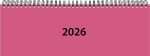 Lauakalender Classic plastkaaned fuksiaroosa 00300/40422