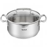 Tefal Duetto+ 20 cm, 2.7 L, roostevaba teras - Kaanega pott