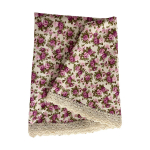 Laudlina LONETA NEW pitsiga, D170cm, lilla roos, 50% pol&uuml;ester, 50% puuvill, kangas 477