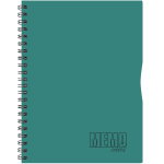 Kaustik spiraalk&ouml;ites A4 MEMO Colour ruuduline plastkaaned v&auml;rvivalik 80 lehte