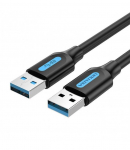 CABLE USB3.0 MALE TO MALE/2M BLACK CONBH VENTION