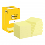 M&auml;rkmepaber 76x76mm POST-IT kanaari kollane 12x100 lehte