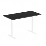 Adjustable Height Table Up Up Bjorn White, Table top M Black