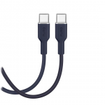 Puro Soft, USB-C / USB-C, 1,5 m, tumesinine - Kaabel