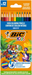 BIC Colored pencils Kids Smooth 12 colours set