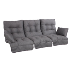 Kiigepadjad ROMA 108x56xH10cm, 3 tk, t&auml;idis fiiberkiud, tumehall, kangas 593, 100% pol&uuml;ester