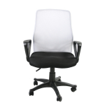 T&ouml;&ouml;tool TREVISO, 59x58xH90-102cm, must/valge, pol&uuml;esterkangas, plastik