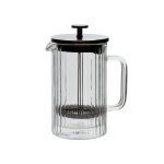 Presskann FRENCH DOUBLE 600ml klaasist topeltseinaga, triip