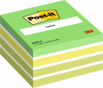 M&auml;rkmekuup 76x76mm POST-IT 2028G rohelised pastelltoonid 450 lehte