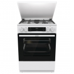 Gorenje, 71 L, laius 60 cm, valge - Gaasipliit elektriahjuga
