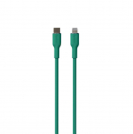 Puro SOFT, USB-C, Lightning, 1,5 m, roheline - Kaabel