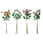 Kunstlill FLOWERLY 4tk p&otilde;&otilde;sasroosid kimbus, mix