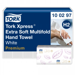 Lehtr&auml;tik 2-kihiline TORK Xpress&reg; Extra Soft Multifold Premium H2 21,2 x34cm 100 lehte (100297)
