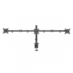 Deltaco Triple Desk Mount, 13-27'', must - Monitori statiiv