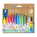 Viltpliiatsid STAEDTLER Noris Jumbo 12 v&auml;rvi