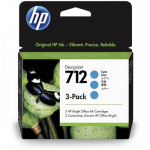 HP 712 3-pack (3ED77A) Ink Cartridge, Cyan