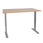 Reguleeritav laud ERGO 2-mootoriga 140x70xH60-125cm, hikkoripuu