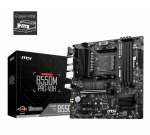 Mainboard MSI AMD B550 SAM4 MicroATX Memory DDR4 Memory slots 4 2xPCI-Express 3.0 1x 1xPCI...