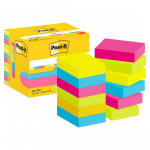 M&auml;rkmepaber 38x51mm POST-IT Energetic 653TFEN 12x100 lehte