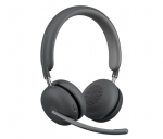 Logitech Zone Wireless 2 UC Wireless Headset, USB-C, USB-C Bluetooth receiver, Graphite