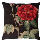Padi HOLLY ROSE, 45x45cm, elegantne roos/must, 50%puuvill, 50%pol&uuml;ester, kangas-331/289.
