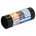 Pr&uuml;gikott 60L (600x850mm) HDPE 12mic must 25tk rullis