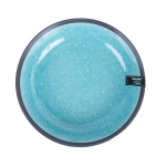 Taldrik RITA D19xH5cm, must/hall