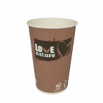 Kohvitops kartongist 180ml HUHTAM&Auml;KI BioWare komposteeritav 80tk