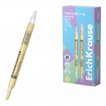Tekstimarker kahe otsaga ERICH KRAUSE Visioline V-16 kustutatav pastelne kollane