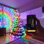 Twinkly Strings, 400 LED, IP44, 32 m, must - Nutikad j&otilde;ulutuled