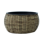 Lillepott WICKER D37xH19cm, helepruun