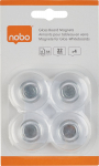 Tahvlimagnetid klaastahvlile NOBO Strong 30mm l&auml;bipaistvad 4tk pakis