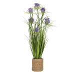 Kunstlill IN GARDEN H70cm, lilla kr&uuml;santeem, rohuk&otilde;rred potis