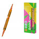 Tekstimarker kahe otsaga ERICH KRAUSE Visioline V-16 Brush Neon oranž