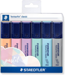 Tekstimarkerite komplekt STAEDTLER 364C 6 pastell v&auml;rvi