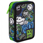 Double decker school pencil case with equipment CoolPack Jumper 2 Monster Team