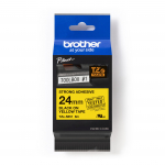 Kleepkirjalint/markeerimislint BROTHER Strong TZE-S651 24mm must/kollasel