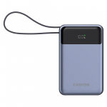 Canyon OnPower PB-600, 20000 mAh, USB-A, USB-C, must/h&otilde;be - Powerbank