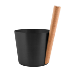 Saunakibu RENTO BLACK, 5L, alumiinium/ bambus