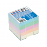 M&auml;rkmekuup DONAU 85x85mm plasttopsis liimita lehed pastelsed v&auml;rvid 750 lehte