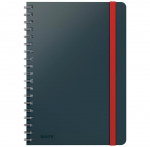 Kaustik spiraalk&ouml;ites B5 ruuduline plastkaaned hall LEITZ Cosy 80 lehte