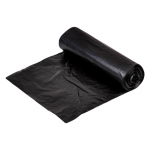 Pr&uuml;gikott 40L (600x850mm) LDPE 40mic must 15tk rullis
