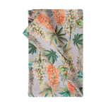 Laudlina LONETA NEW 136x220cm, lilled ja konnad, 50% pol&uuml;ester, 50% puuvill, kangas 484