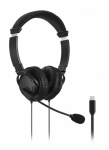 Kensington Classic Wired Headset USB-C, Black