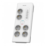 Philips, 6 v&auml;ljundit, USB-C, USB-A, 2 m, valge - Pingekaitse